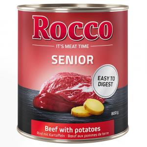 Rocco Senior, 6 x 800 g - Wołowina z ziemniakami