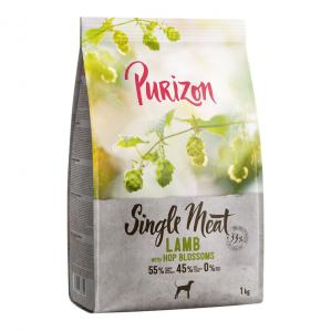 Purizon Single Meat, jagnięcina z groszkiem oraz kwiatami chmielu - 4 x 1 kg