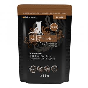 Catz finefood Purrrr w saszetkach, 8 x 85 g - No. 109, dzik