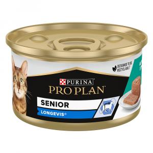 PURINA PRO PLAN Cat Senior Longevis - Tuńczyk, 24 x 85 g