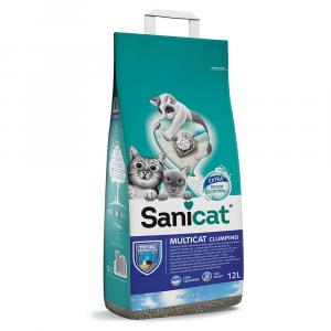 20% taniej! 2x Sanicat Strong Clumps, żwirek dla kota, różne rodzaje - Clumping Multicat, 2 x 12 l