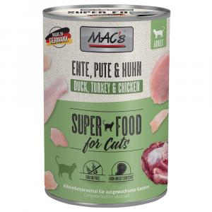 MAC’s Cat karma dla kota, 6 x 400 g - Kaczka, indyk, kurczak