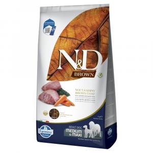 Farmina N&D Dog Brown Adult Medium & Maxi, jagnięcina, marchew i spiruina - 2 x 7 kg
