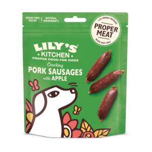 Lily's Kitchen kiełbaski - Wieprzowina z jabłkiem, 3 x 70 g