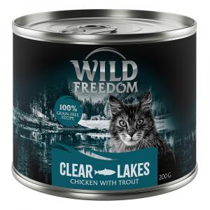 5 + 1 gratis! Wild Freedom, karma mokra, 6 x 200 g - Adult, Clear Lakes - Pstrąg i kurczak
