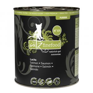 Catz finefood Purrrr, 6 x 800g/750g - No. 105: Łosoś, 6 x 750 g