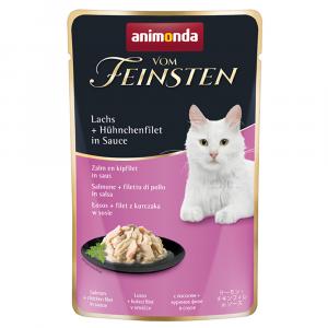Animonda vom Feinsten Adult w sosie, 18 x 50 g - Łosoś i filet z kurczaka w sosie