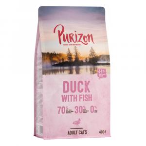 20% taniej! Purizon, karma sucha dla kota, 2 x 400 g - Adult dla kota, kaczka i ryba – bez zbóż