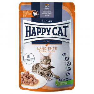 Happy Cat Pouch Meat w sosie, 12 x 85 g - Kaczka