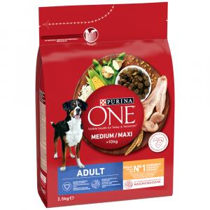 Purina ONE Medium/Maxi Adult, kurczak - 2,5 kg