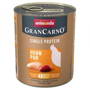 Animonda GranCarno Adult Single Protein, 6 x 800 g - Kurczak