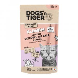 Korzystny pakiet Dogs'n Tiger Cat, 24 x 125 g - Drób i cielęcina