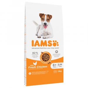 IAMS Advanced Nutrition Senior Small & Medium Dog, kurczak - 2 x 12 kg