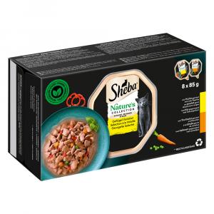 Sheba Nature's Collection w sosie, 32 x 85 g - Wybór drobiowy: kurczak i czerwona papryka, indyk i marchewka