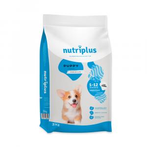 3 kg / 15 kg Nutriplus, karma sucha dla psa w super cenie! - Puppy, 3 kg