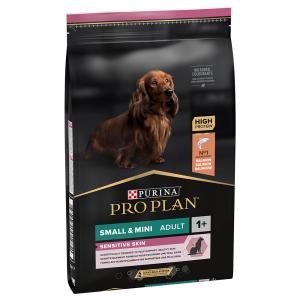 PURINA PRO PLAN Small & Mini Adult Sensitive Skin, łosoś i ryż - 2 x 7 kg