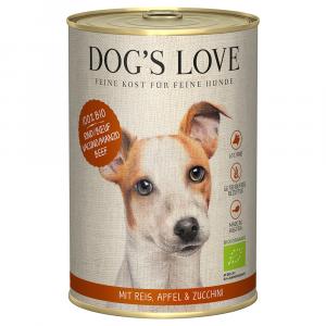 Dog´s Love Bio, 6 x 400 g - Biowołowina