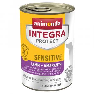 Animonda Integra Protect Sensitive, puszki - Jagnięcina i amarantus, 6 x 400 g