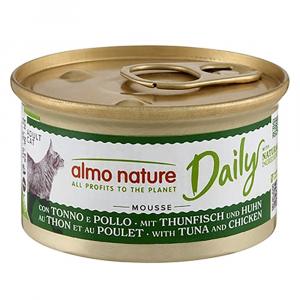 5 + 1 gratis! Almo Nature Daily Menu, 6 x 85 g - Mus z tuńczykiem i kurczakiem