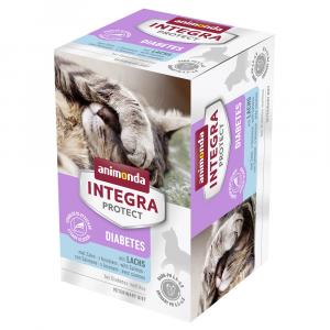 Animonda Integra Protect Adult Diabetes, tacki, 6 x 100 g - Z łososiem