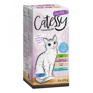 Catessy mix w miseczkach, 64 x 100 g - Delikatne paszteciki (Mix II)