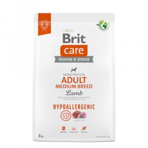 Brit Care Dog Hypoallergenic Adult Medium Breed, jagnięcina i ryż - 3 kg