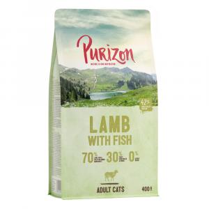 20% taniej! Purizon, karma sucha dla kota, 2 x 400 g - Adult dla kota, jagnięcina i ryba – bez zbóż