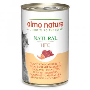Almo Nature HFC, 6 x 140 g - Tuńczyk i krewetki