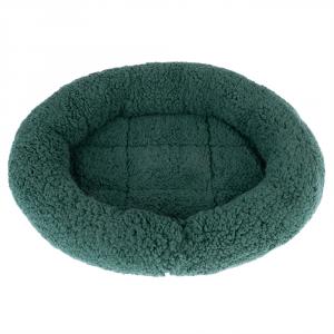 Legowisko Fluffy 2in1 - Ciemnozielone (dł. x szer. x wys.): 50 x 42 x 7,5 cm