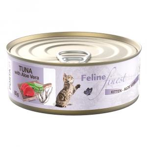 Megapakiet Porta 21 Feline Finest, 24 x 85 g - Kitten, tuńczyk z aloesem