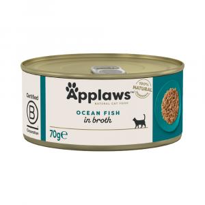 30% taniej! Applaws, karma mokra, 18 x 70 g - W bulionie, ryby oceaniczne