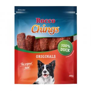 Rocco Chings Originals mięsne paski do żucia - Filet z kaczki, 250 g