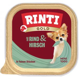 Megapakiet RINTI Gold Mini, 24 x 100 g - Jeleń z wołowiną