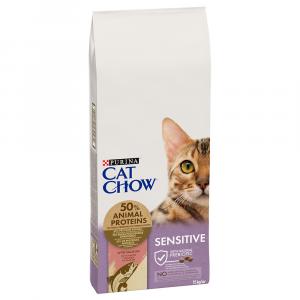 Purina Cat Chow Special Care Sensitive, łosoś - 15 kg