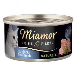 Megapakiet Miamor Feine Filets Naturelle, 24 x 80 g - Tuńczyk Skipjack