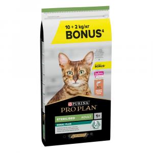 10 + 2 kg gratis! PURINA PRO PLAN Sterilised Adult Renal Plus, karma sucha, 12 kg - Łosoś