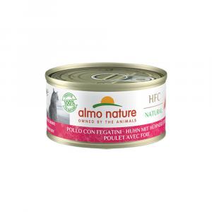 Almo Nature HFC Natural, 6 x 70 g - Kurczak z wątróbką