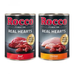 Megapakiet Rocco Real Hearts, 24 x 400 g - 2 smaki