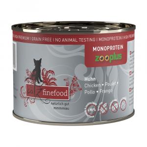 Korzystny pakiet catz finefood monoproteinowa zooplus, 24 x 200 g - Kurczak