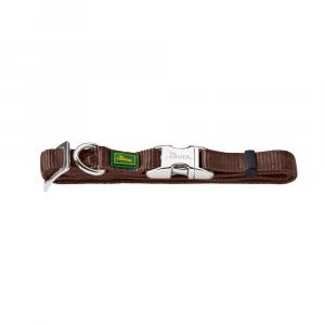 HUNTER obroża dla psa Vario Basic Alu-Strong, brązowa - Rozmiar XL: obw. szyi 45-65 cm, szer. 25 mm
