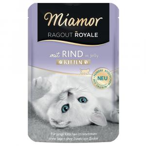 Miamor Ragout Royale Kitten, 22 x 100 g - Wołowina