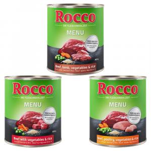 Mieszany pakiet próbny Rocco, 6 x 800 g - Menu