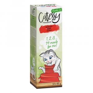 Catessy kawałeczki w sosie, tacki, 14 x 85 g - Z wołowiną