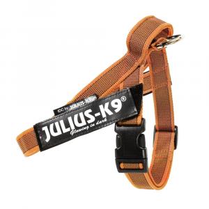 Julius-K9 IDC® Color & Grey szelki dla psa, pomarańczowo-szare - Rozmiar S/Mini: obw. klatki piersiowej 49-67 cm