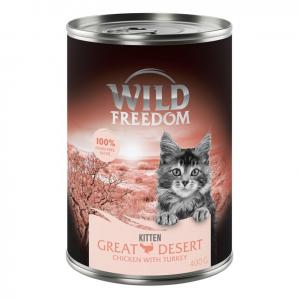 Wild Freedom Kitten, 12 x 400 g - NOWOŚĆ: Great Desert - Indyk i kurczak