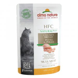 Almo Nature HFC Natural Plus, 6 x 55 g - Pierś z kurczaka