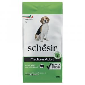 Schesir Dog Medium Adult, jagnięcina - 2 x 12 kg