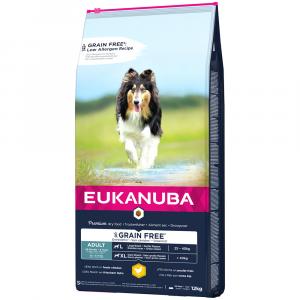 Eukanuba Grain Free Adult Large Breed, kurczak - 12 kg