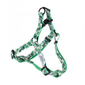 Harry Potter szelki dla psa Slytherin, zielone - Rozmiar S: obw. klatki piersiowej 39 - 51 cm