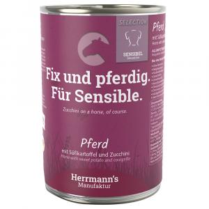 Herrmann's Selection Sensible 12 x 400 g - Konina z biobatatami i biocukinią